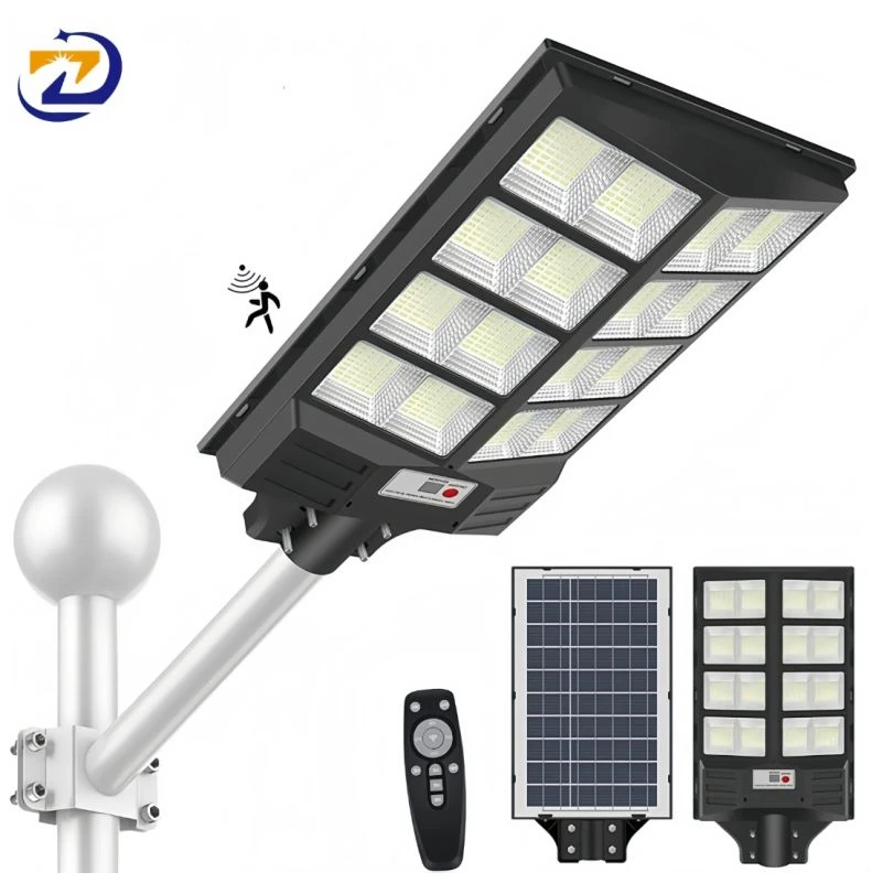 Rectángulo PowerClip (3) Luminaria pastoral 2400w con panel solar JORTAN - Imagen 1