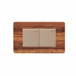 Interruptor doble madera